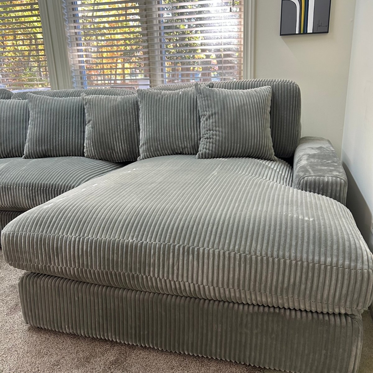Coaster Blaine 3 - Piece Reversible Chaise Sectional - Modern Living For Less Furniture