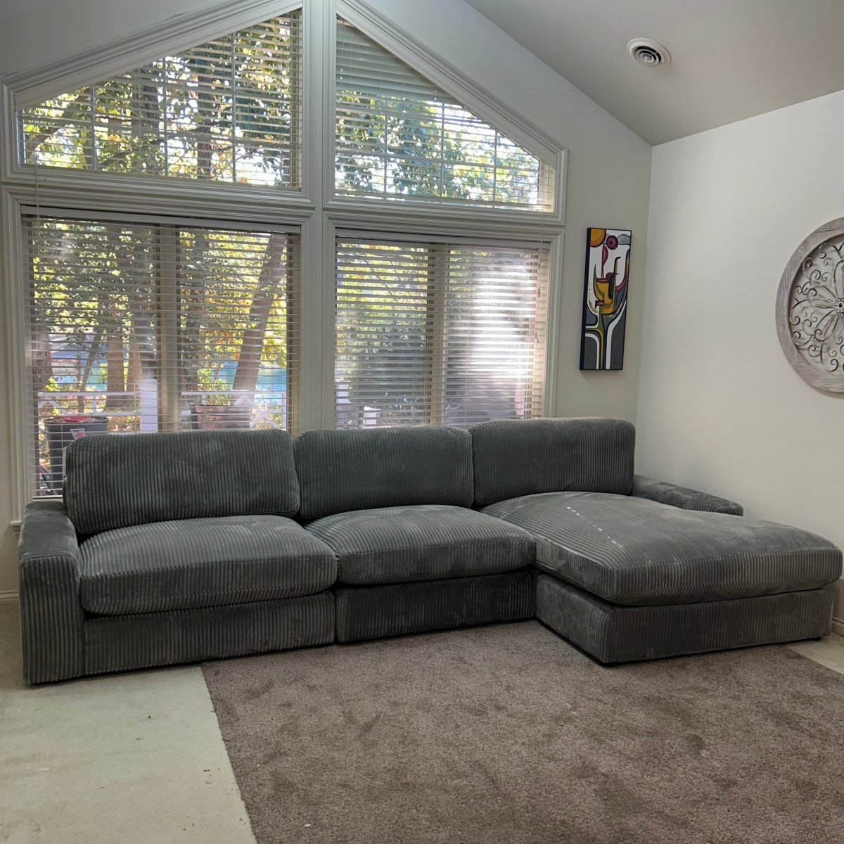 Coaster Blaine 3 - Piece Reversible Chaise Sectional - Modern Living For Less Furniture