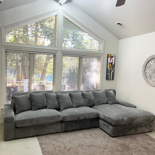 Coaster Blaine 3 - Piece Reversible Chaise Sectional - Modern Living For Less Furniture
