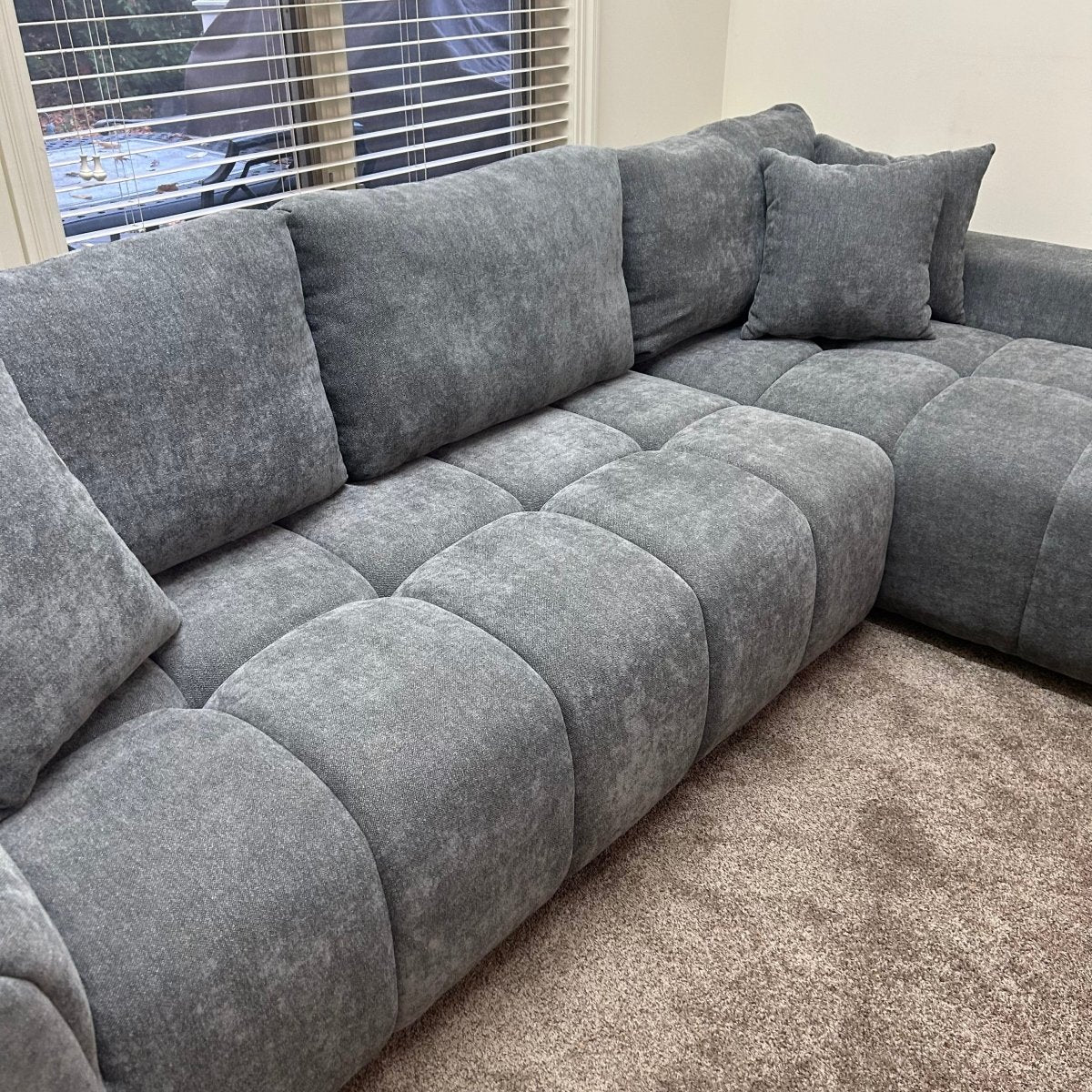 Coaster Octavia 2 - Piece Charcoal Sectional - Modern Living For Less Furniture