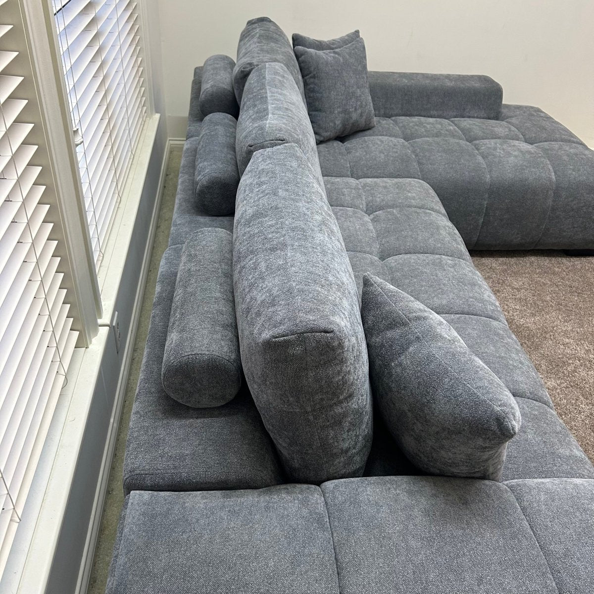 Coaster Octavia 2 - Piece Charcoal Sectional - Modern Living For Less Furniture