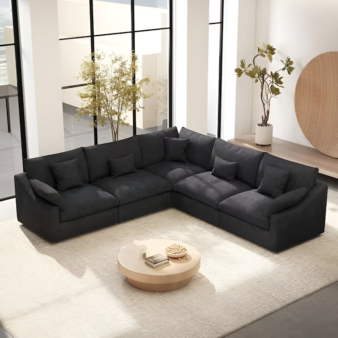 Nova Slope Cloud Collection - Black - Modern Living For Less Furniture
