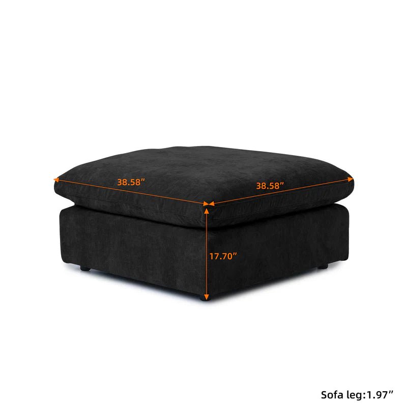 Nova Slope Cloud Collection - Black - Modern Living For Less Furniture
