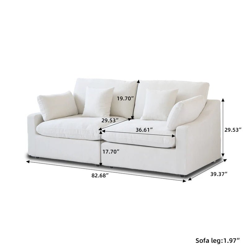 Nova Slope Cloud Collection - White - Modern Living For Less Furniture