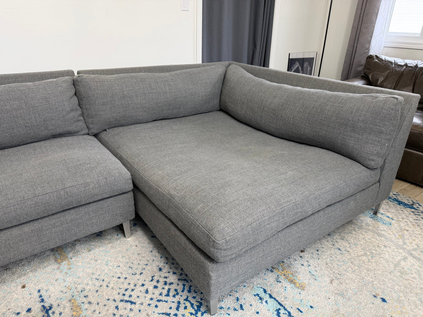 CB2 Decker 2-Piece Sectional