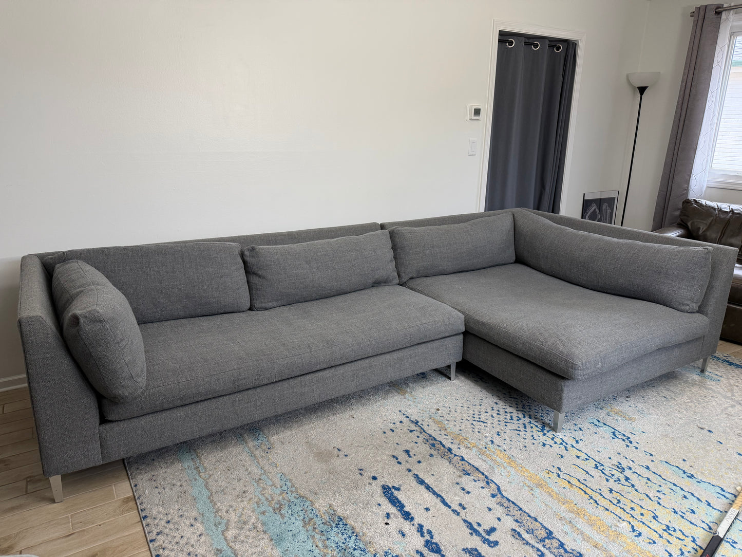 CB2 Decker 2-Piece Sectional
