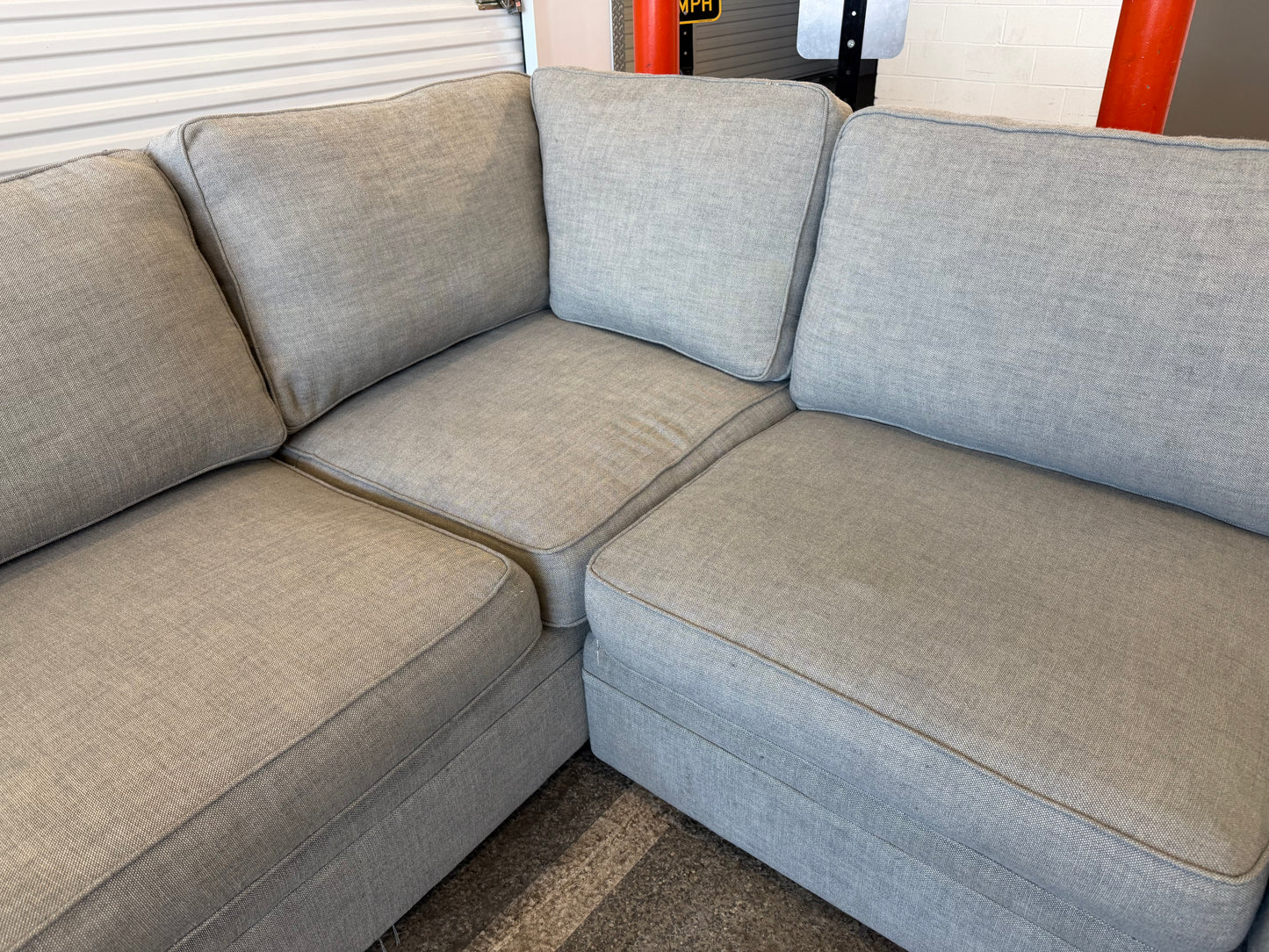 Pottery Barn Pearce Roll Arm 2-Piece Sectional