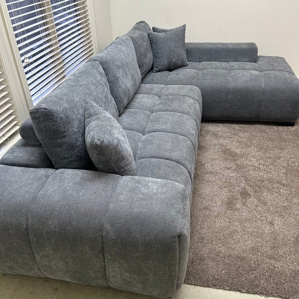 Coaster Octavia 2 - Piece Charcoal Sectional - Modern Living For Less Furniture