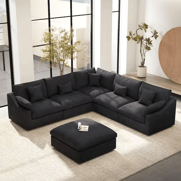 Nova Slope Cloud Collection - Black - Modern Living For Less Furniture