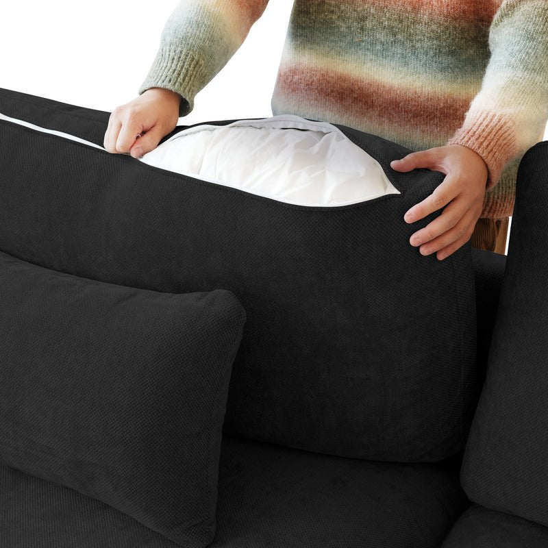Nova Slope Cloud Collection - Black - Modern Living For Less Furniture