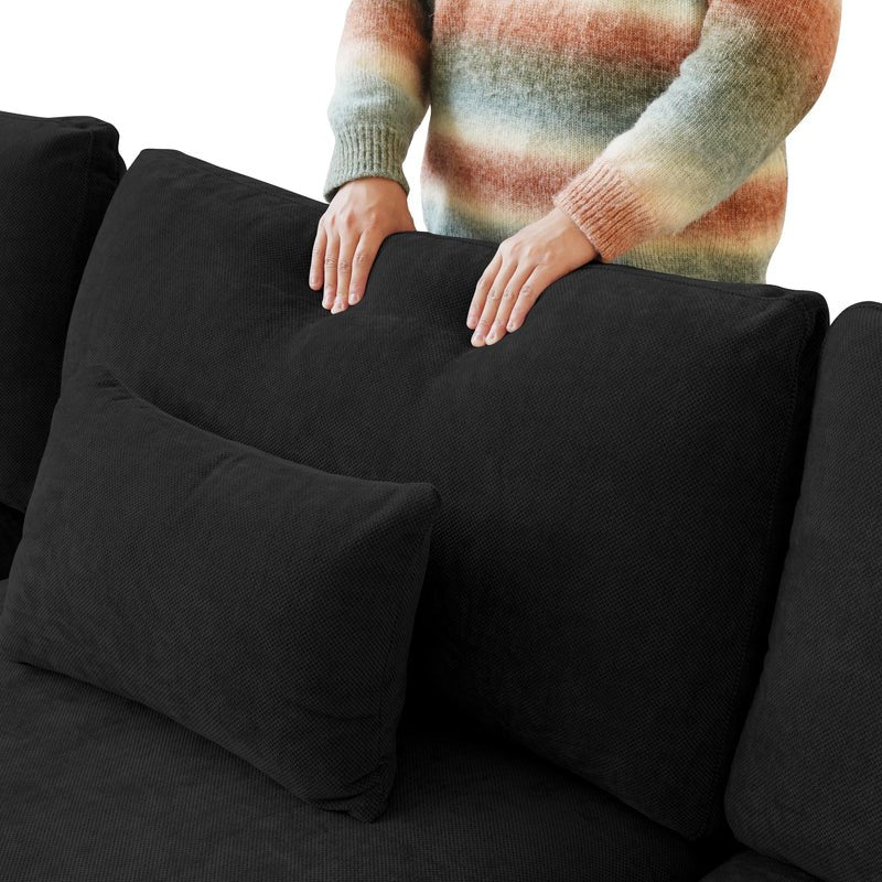 Nova Slope Cloud Collection - Black - Modern Living For Less Furniture