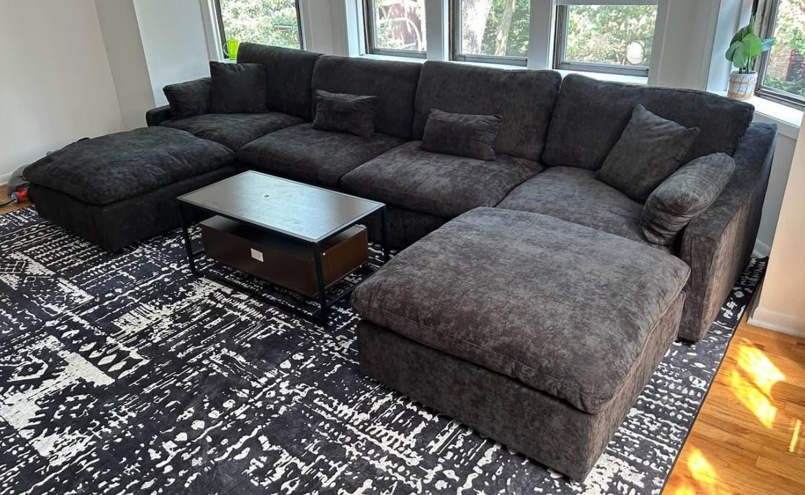 Nova Slope Cloud Collection - Black - Modern Living For Less Furniture