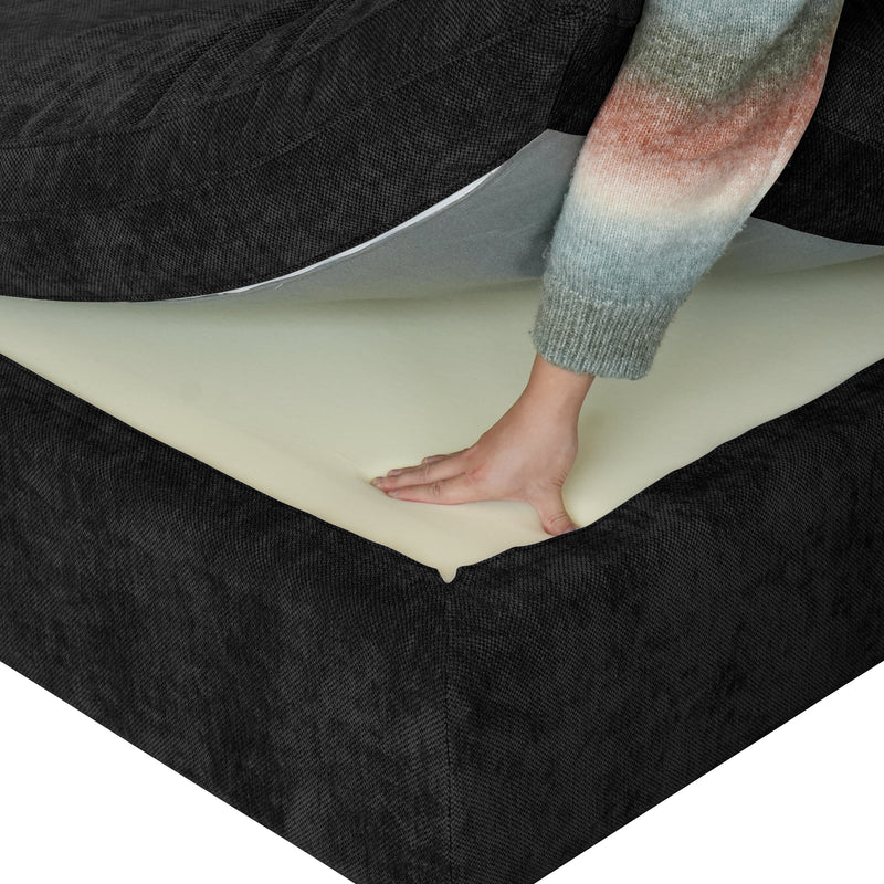 Nova Slope Cloud Collection - Black - Modern Living For Less Furniture